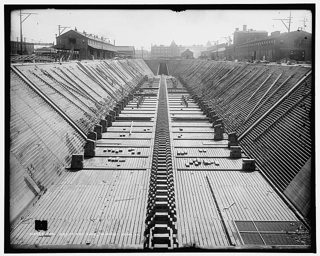 Photo:Newport News Va Great Dry Dock 1900s Shipyard Industrial Scene