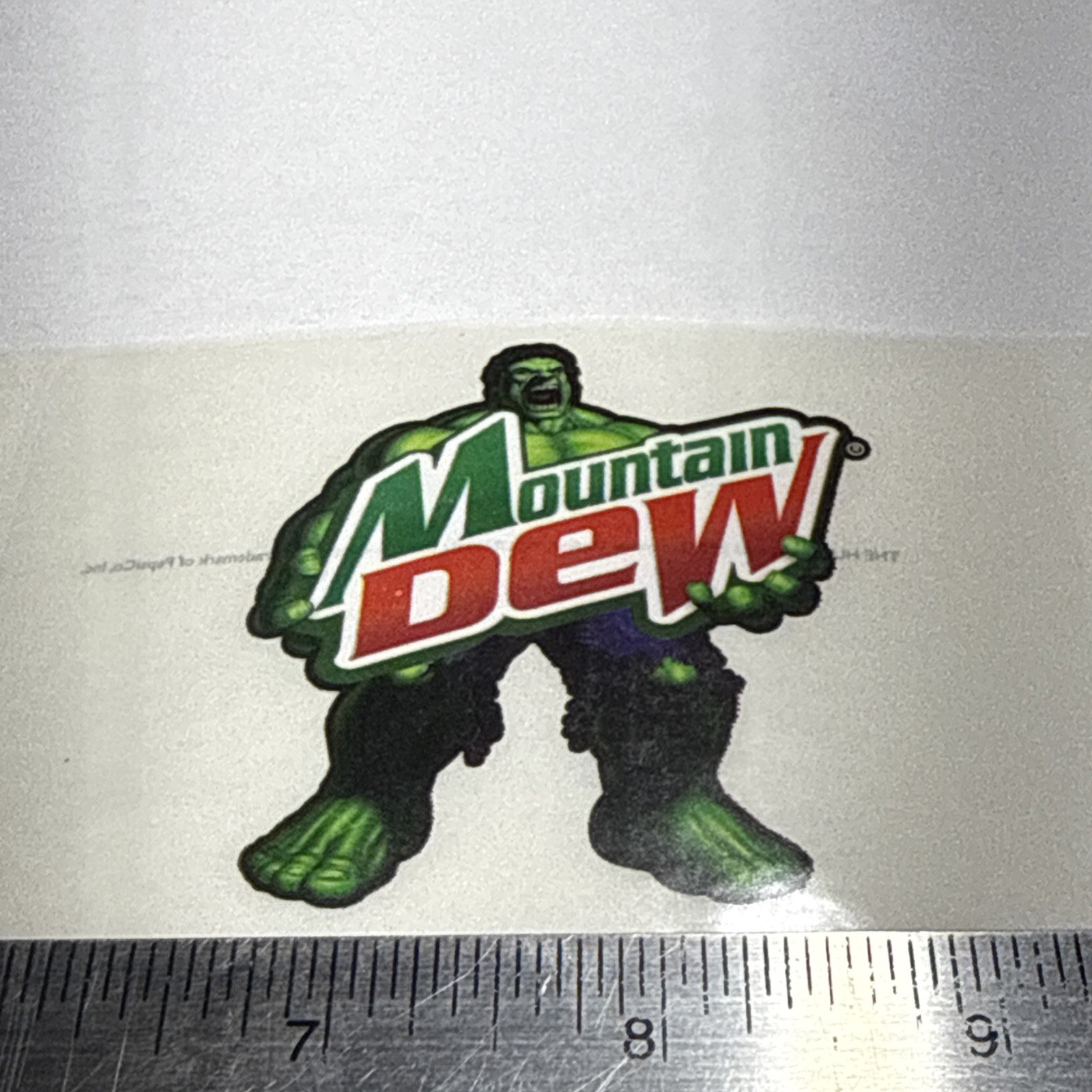 Vintage Mountain Dew Incredible Hulk Sticker Lot of 5 NOS Super Hero Marvel 2003