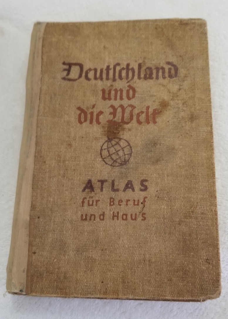 Rare Deutlchland und die Welt Atlas fur Beruf und Haus (1934) Pre-Owned