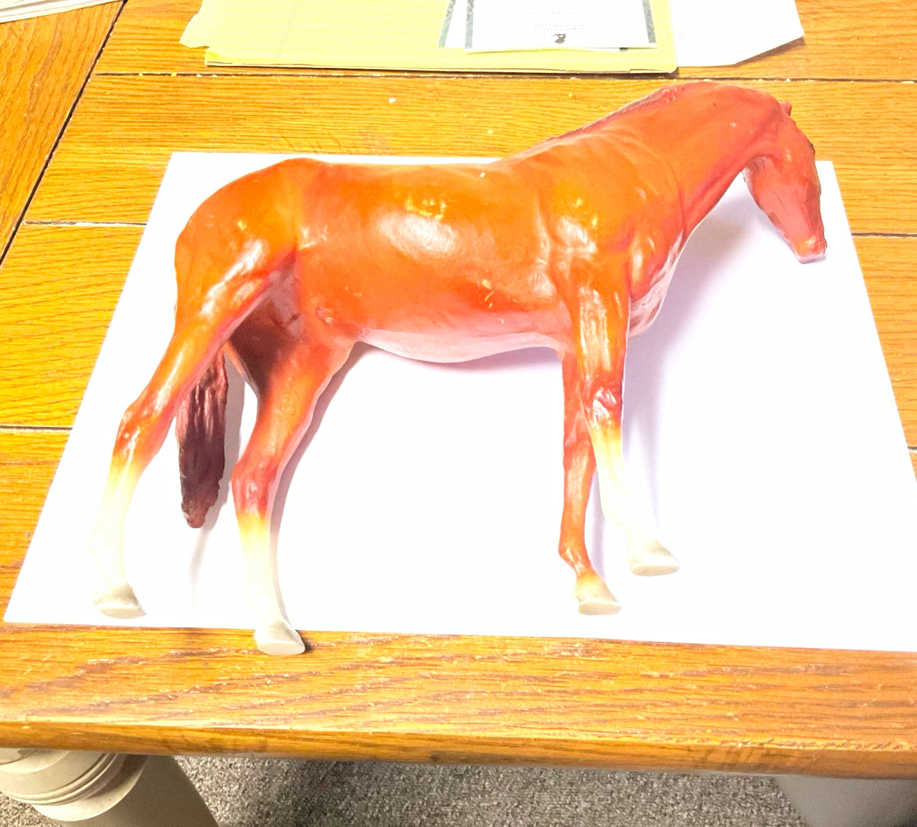 Breyer  Lot of 2 Chestnut Standing & Brown Running CIGAR AND SECRETARIAT