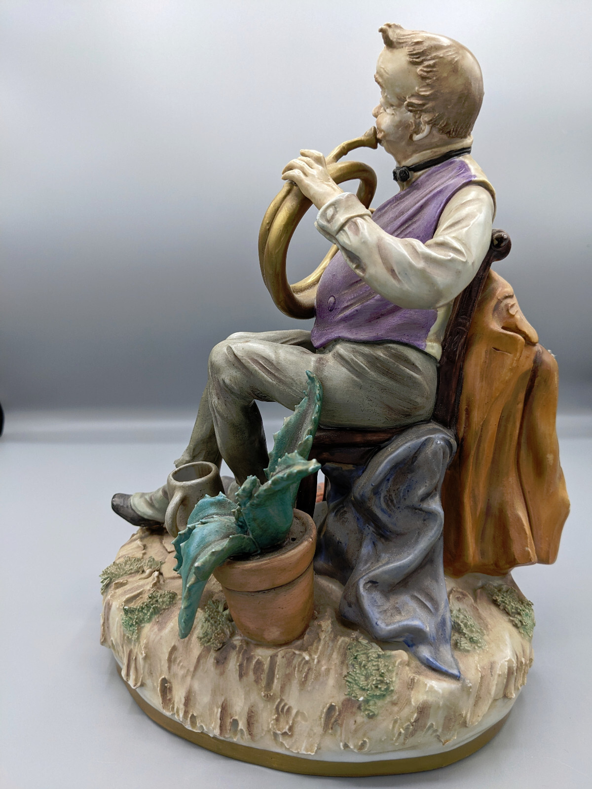 Vtg 1950 German Scheibe Alsbach Kister Porcelain Figurine Musician Signed Rare Vtg 1950 German Scheibe Alsbach Kister Porcelain Figurine Musician Signed Rare