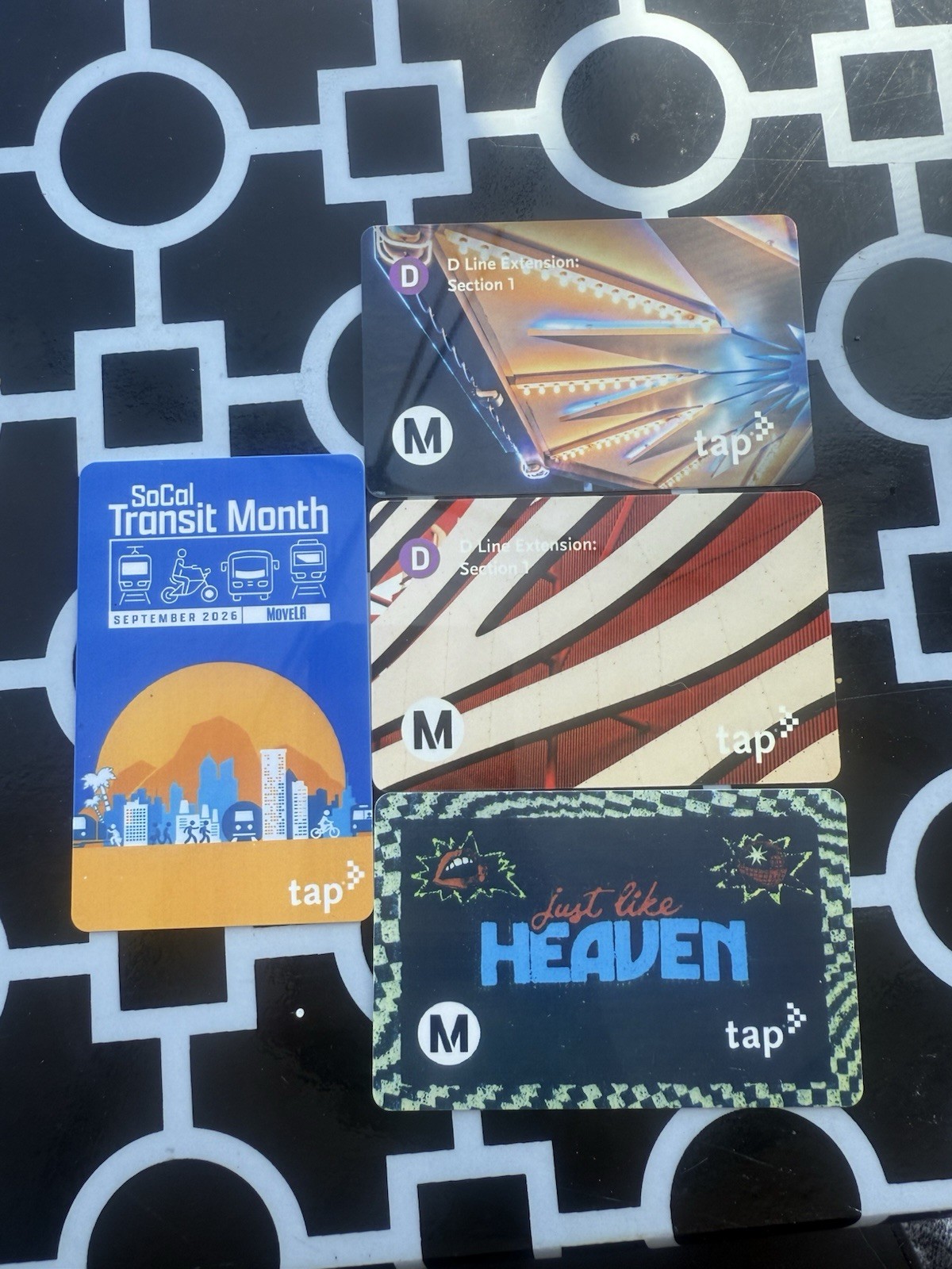 Exclusive Los Angeles Metro Tap Cards