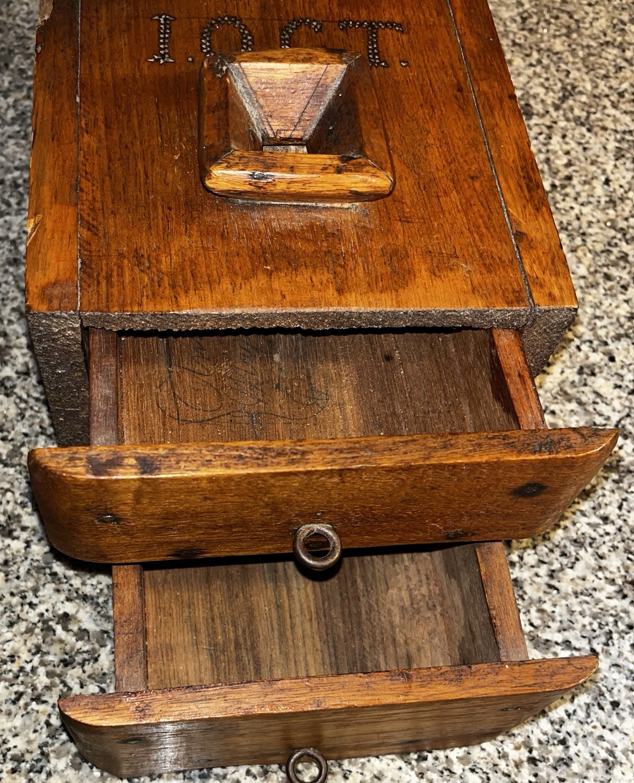 Antique Independent Order of Good Templars (I.O.G.T.) Ballot Box BAIRDSVILLE
