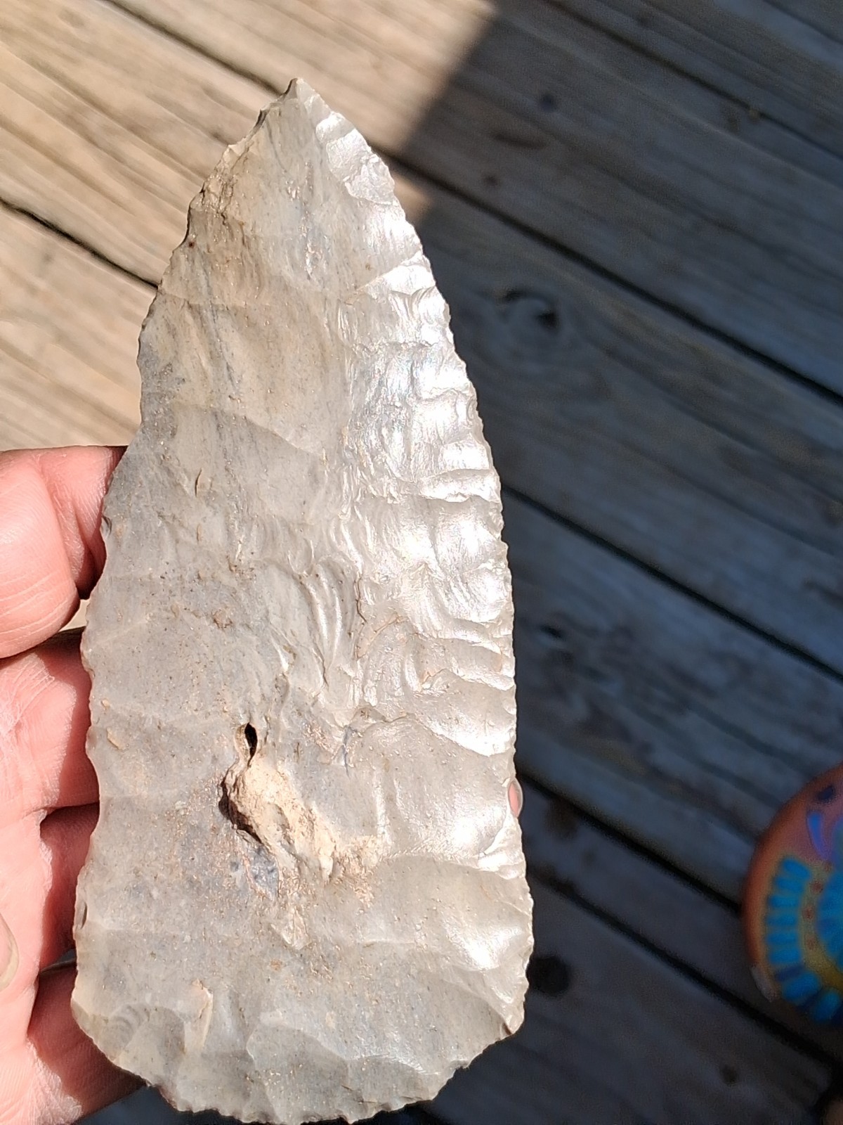 Late Paleo / early Archaic knife blade spear point indian artifact