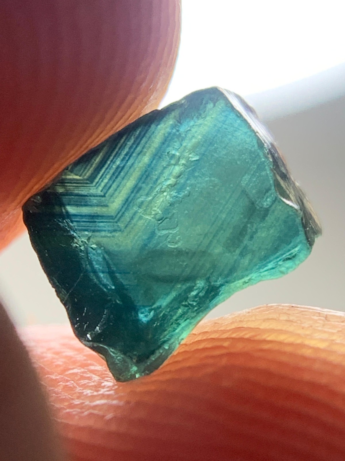 1.50 Crt Amazing  Facet Grade Teal Sapphire Rough Piece @Madagascar