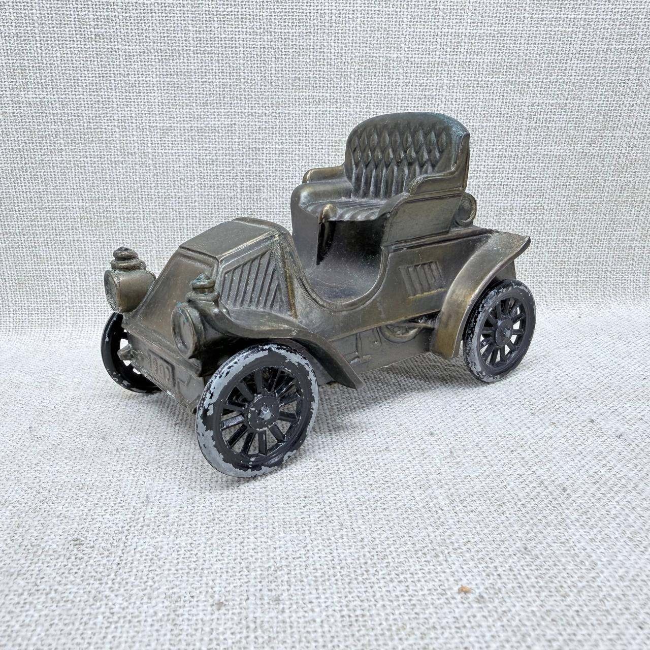 Vintage 1902 Antique Car Metal Coin Bank National Bank of Blacksburg VA