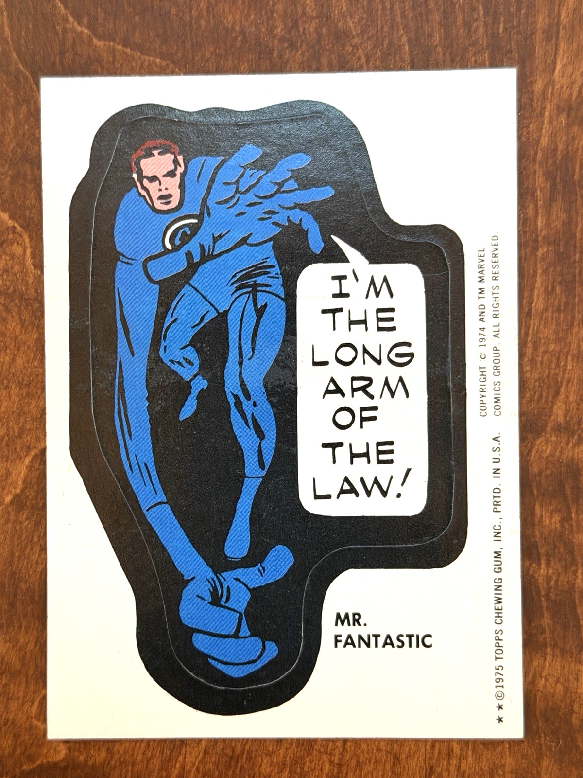 Vtg 1975 Topps Marvel Super-Heroes Sticker  Dr. Doom - Excellent Clean Cond.