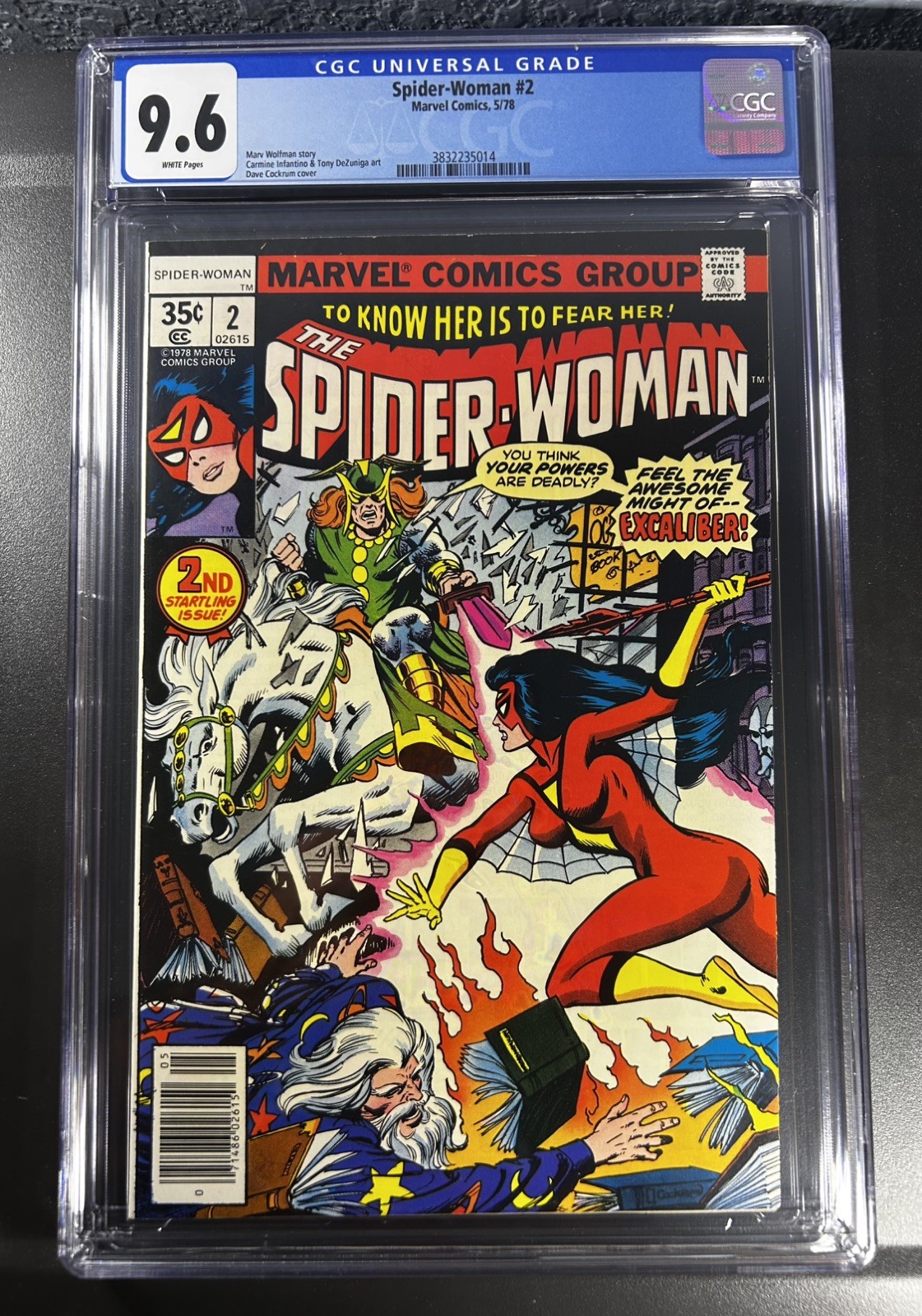 Spider-Woman 2 CGC 9.6 1978 1st App Morgan le Fay MCU Spider-Woman 2 CGC 9.6 1978 1st App Morgan le Fay MCU