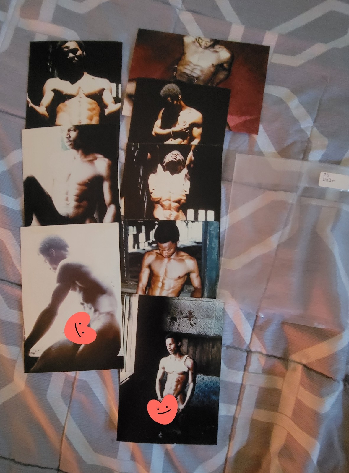 8 Original / Vintage  RARE SIERRA DOMINO Studio Photo LOT Male Figure Study HUNK