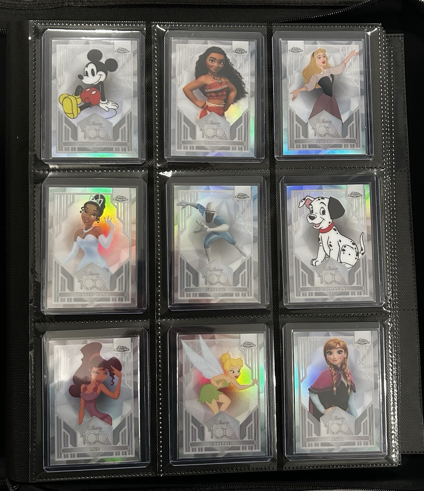 2023 Topps Chrome Disney Silver Refractor Full Complete Base Set #1-100