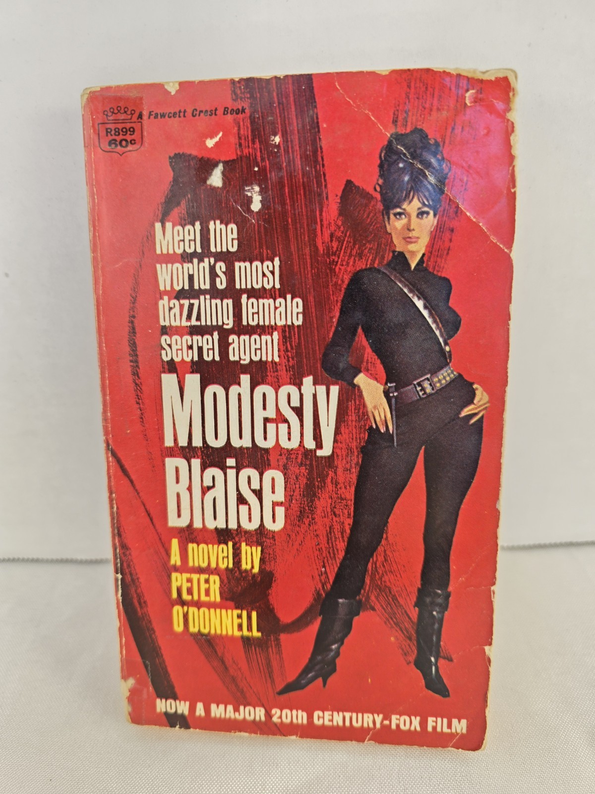 Vintage Modesty Blaise Novel 1966 Peter O\'Donnell R899 1st Fawcett Crest Print Vintage Modesty Blaise Novel 1966 Peter O\'Donnell R899 1st Fawcett Crest Print