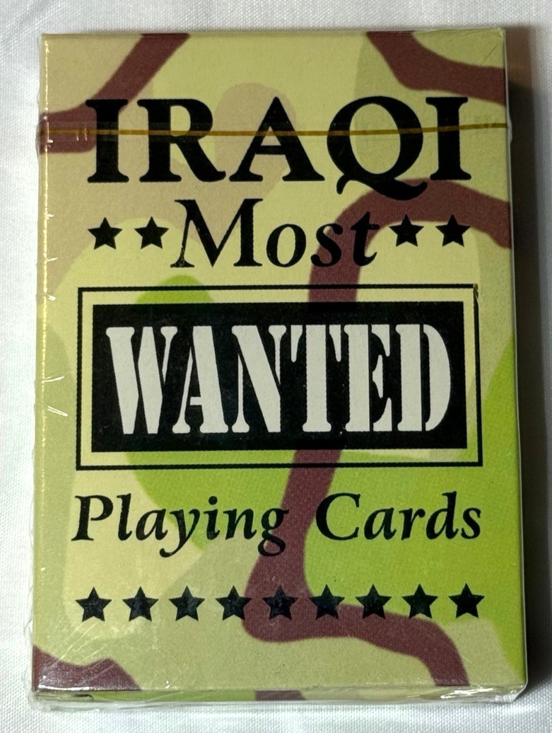 2003 Iraqi Most Wanted Playing Cards Military Iraq. Sealed New High Quality