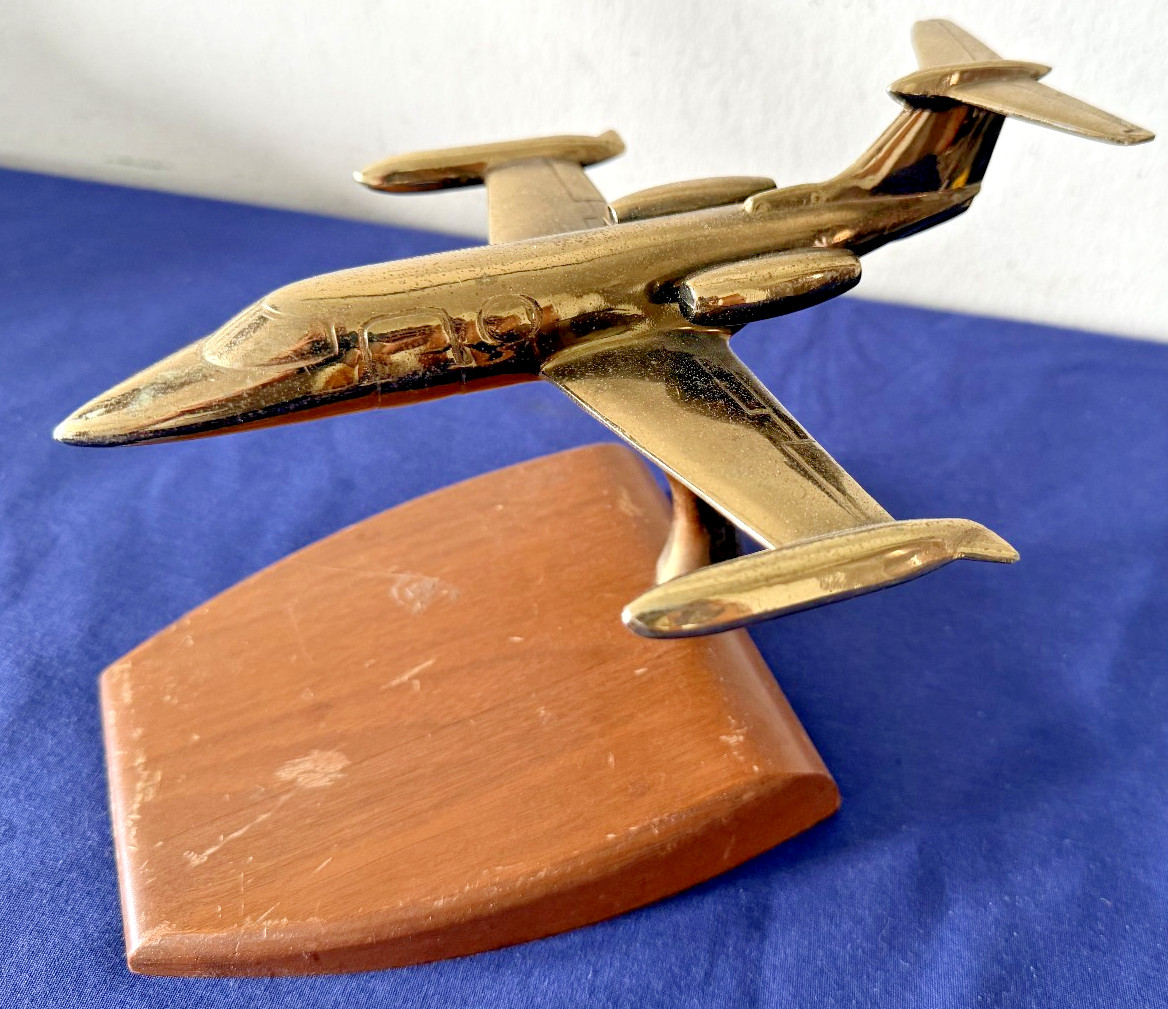 Lear Jet Trophy Award from Bill Lear vintage 1969 brass RARE