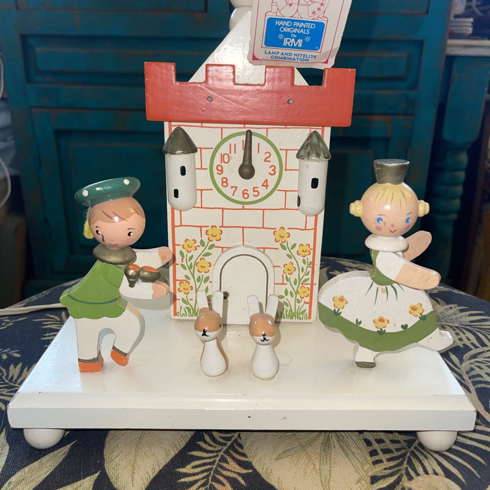 Vintage IRMI Childrens Nursery Lamp Storybook Cinderella Mid Century 1950s Vintage IRMI Childrens Nursery Lamp Storybook Cinderella Mid Century 1950s