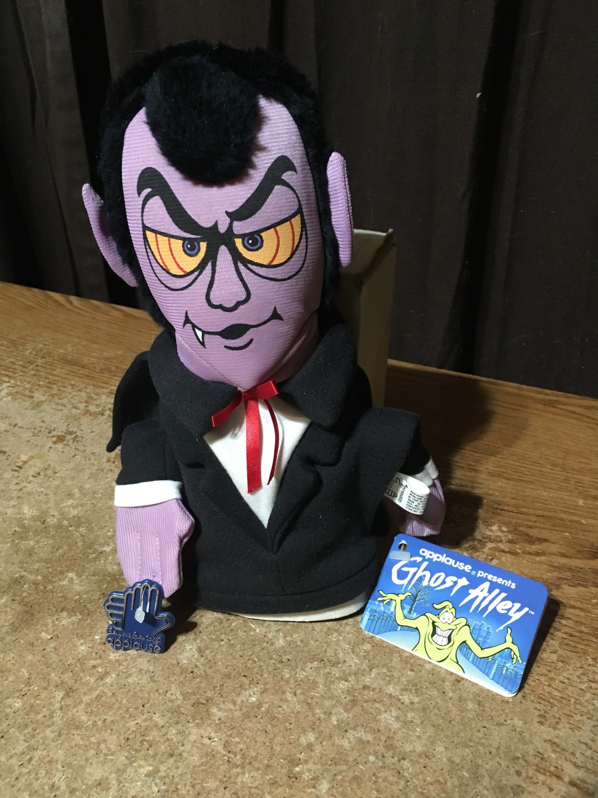 VINTAGE 1989 APPLAUSE GHOST ALLEY HAND PUPPET COUNT DRACULA VAMPIRE HALLOWEEN 10 VINTAGE 1989 APPLAUSE GHOST ALLEY HAND PUPPET COUNT DRACULA VAMPIRE HALLOWEEN 10