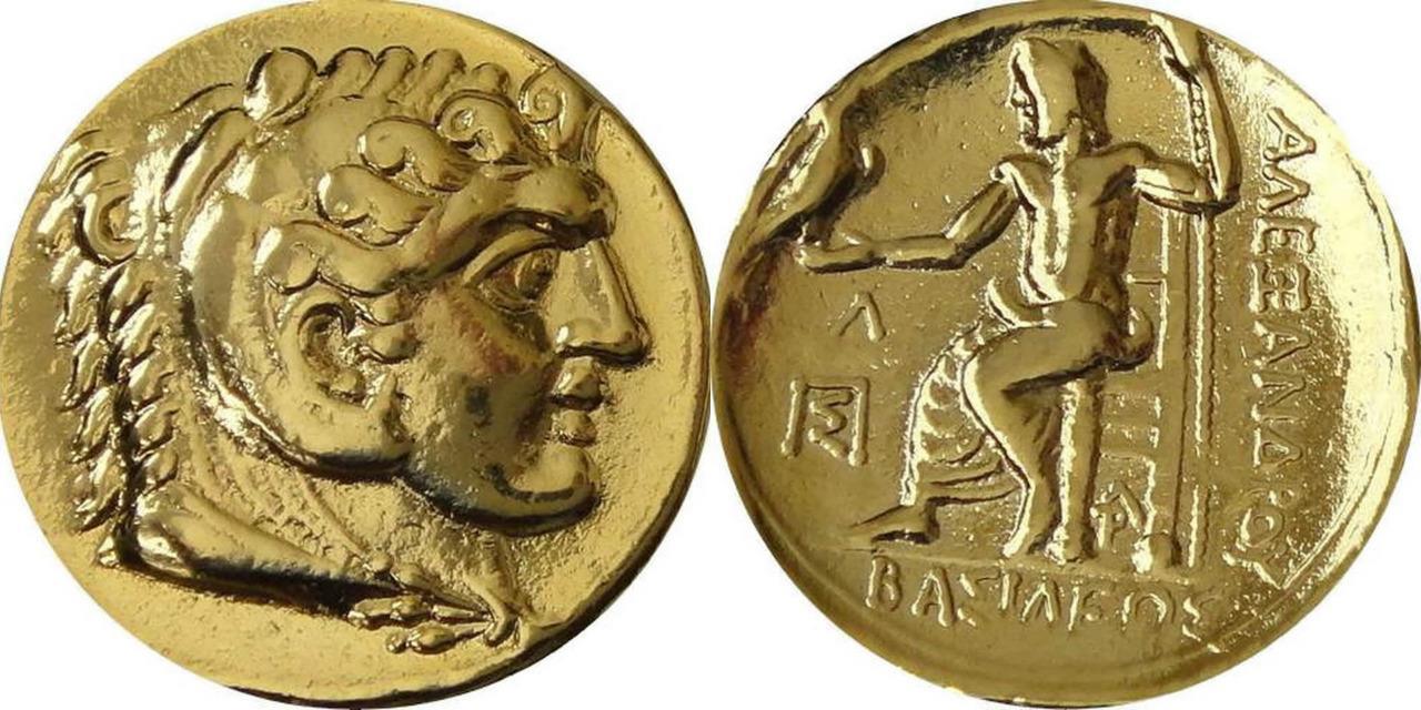 Alexander the Great,Son of Phillip,Posthumous,Greek REPLICA REPRODUCTION COIN GP