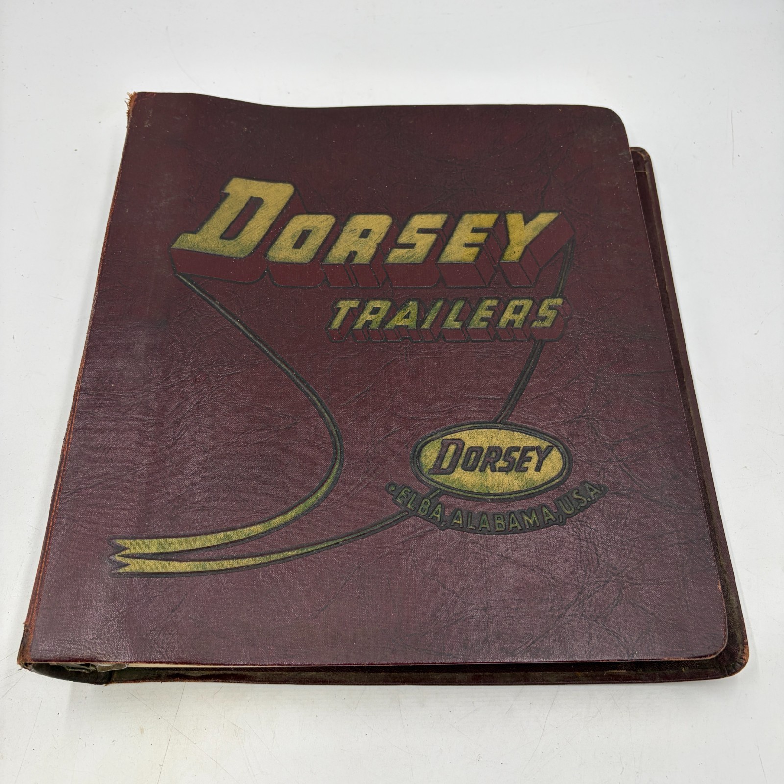 1950s Dorsey Trailers Salesman Photo Album Binder 91 Truck Fleet Prints
