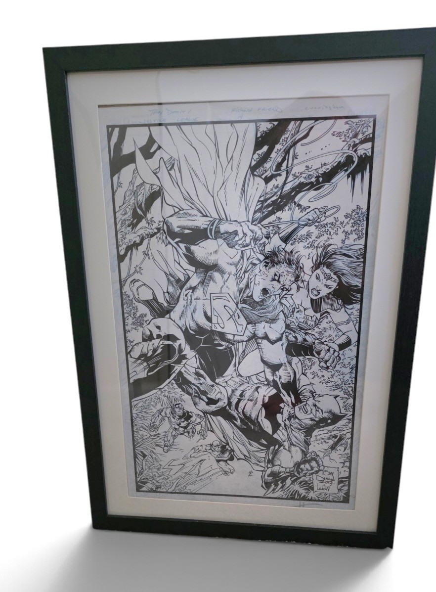 TONY DANIELS JUSTICE LEAGUE COLLABORTAION ARTWORK DRAWING AND INK WORK S G2U TONY DANIELS JUSTICE LEAGUE COLLABORTAION ARTWORK DRAWING AND INK WORK S G2U