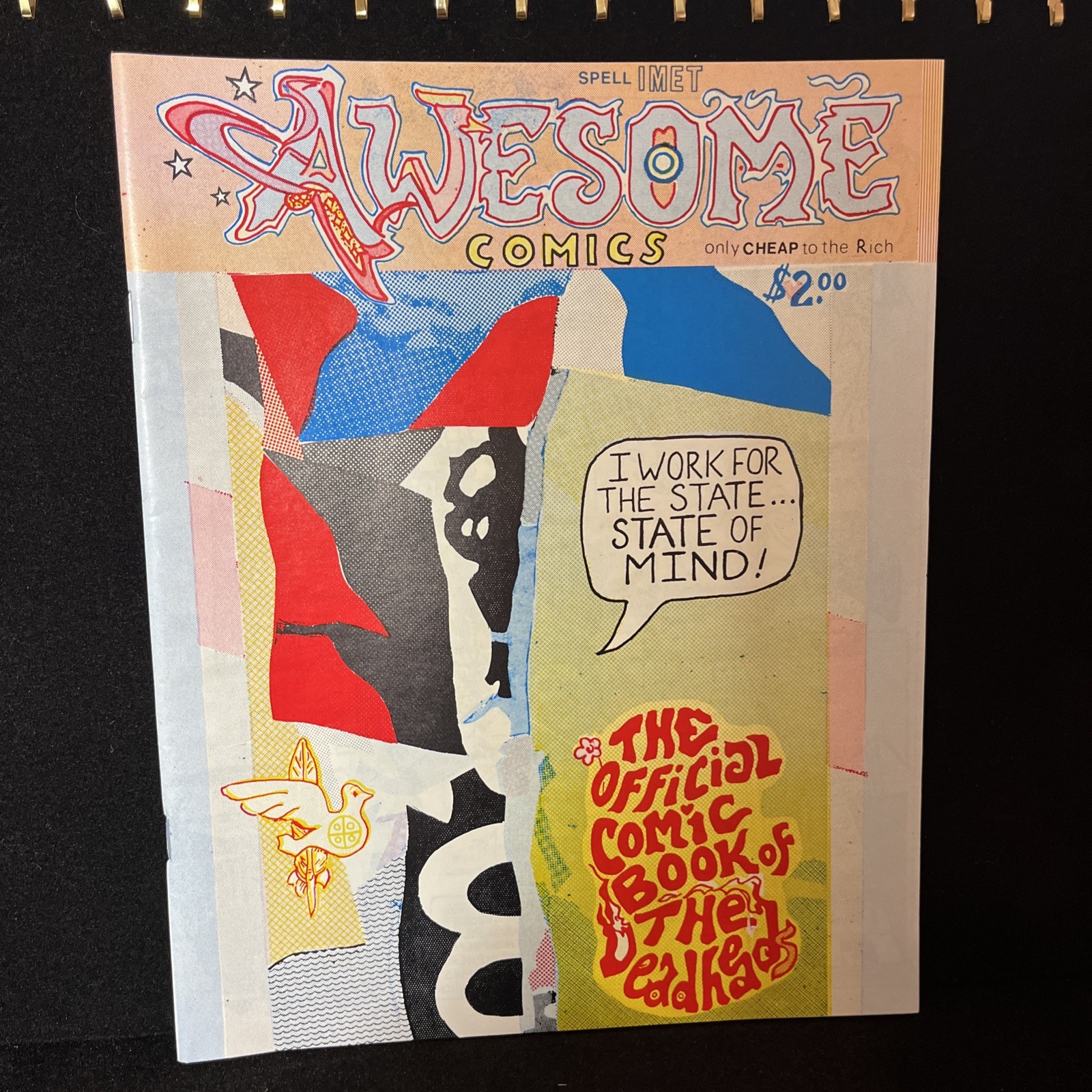 1980’s Awesome Comics Grateful Dead Official Comic Book Of The Deadheads #1 1980’s Awesome Comics Grateful Dead Official Comic Book Of The Deadheads #1