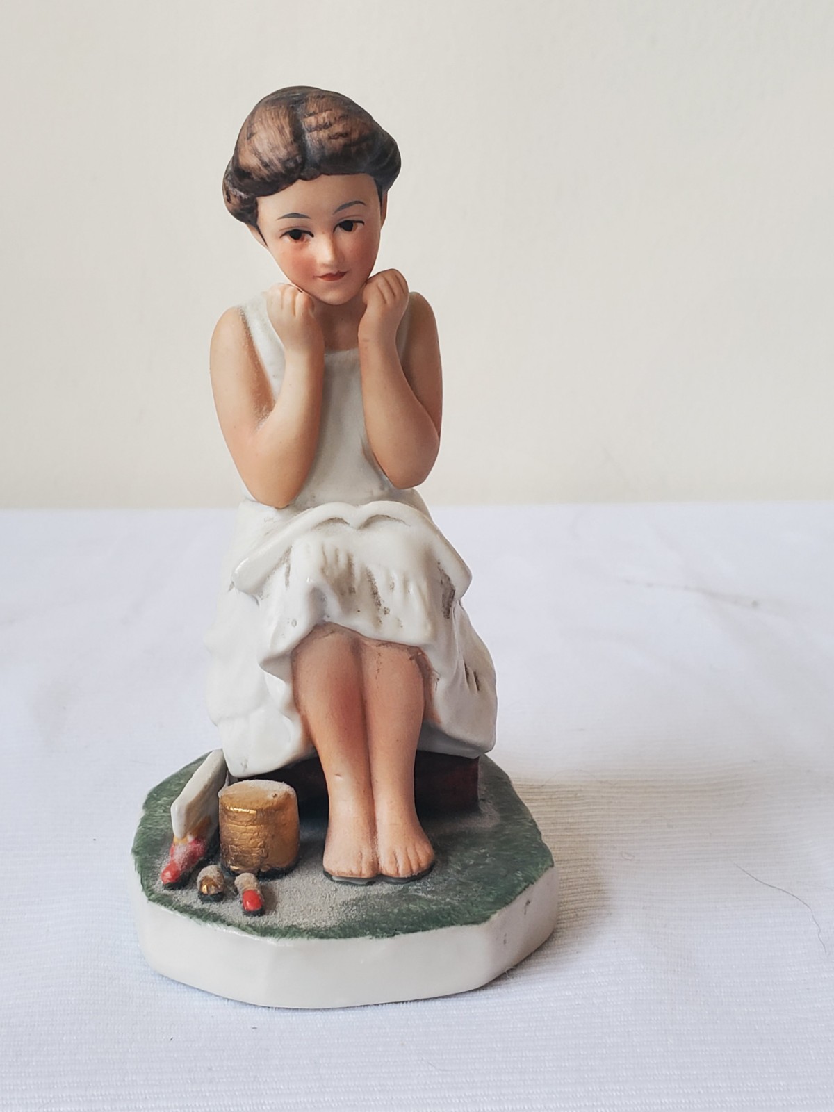 VTG Norman Rockwell Daydreamer Figurine Dave Grossman Saturday Evening Post