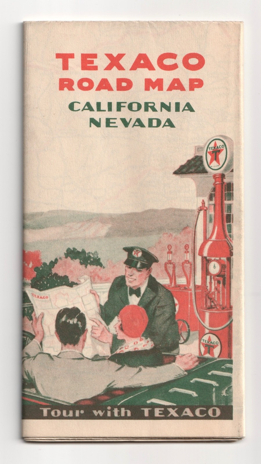 1929Texaco Road Map of California & Nevada 1929Texaco Road Map of California & Nevada