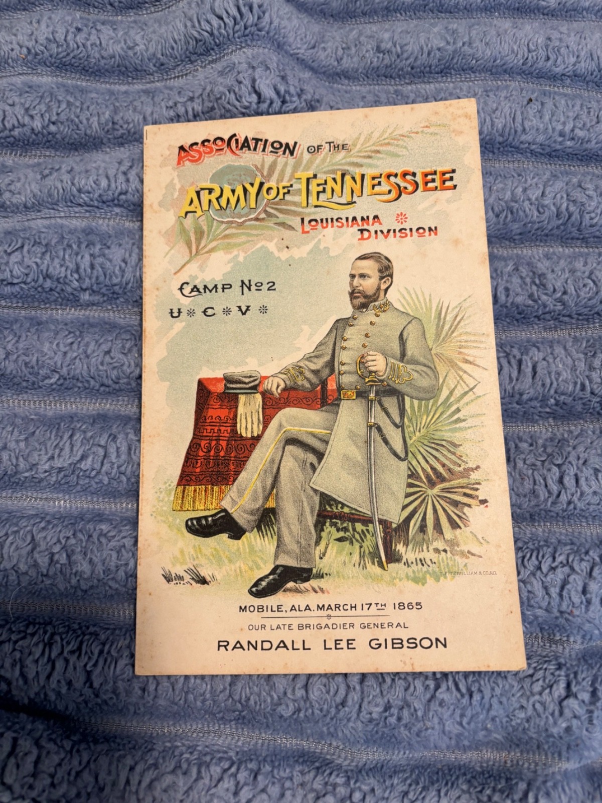 1893 Army of the Tennessee UCV Program