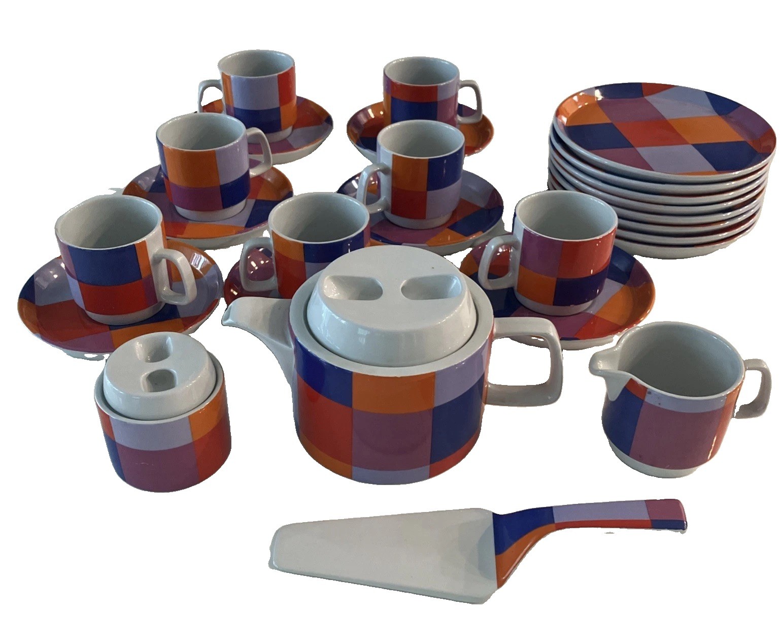 Vintage Ambrogio Pozzi Ceramica Franco Pozzi Ceramic Set Tableware Set Vintage Ambrogio Pozzi Ceramica Franco Pozzi Ceramic Set Tableware Set