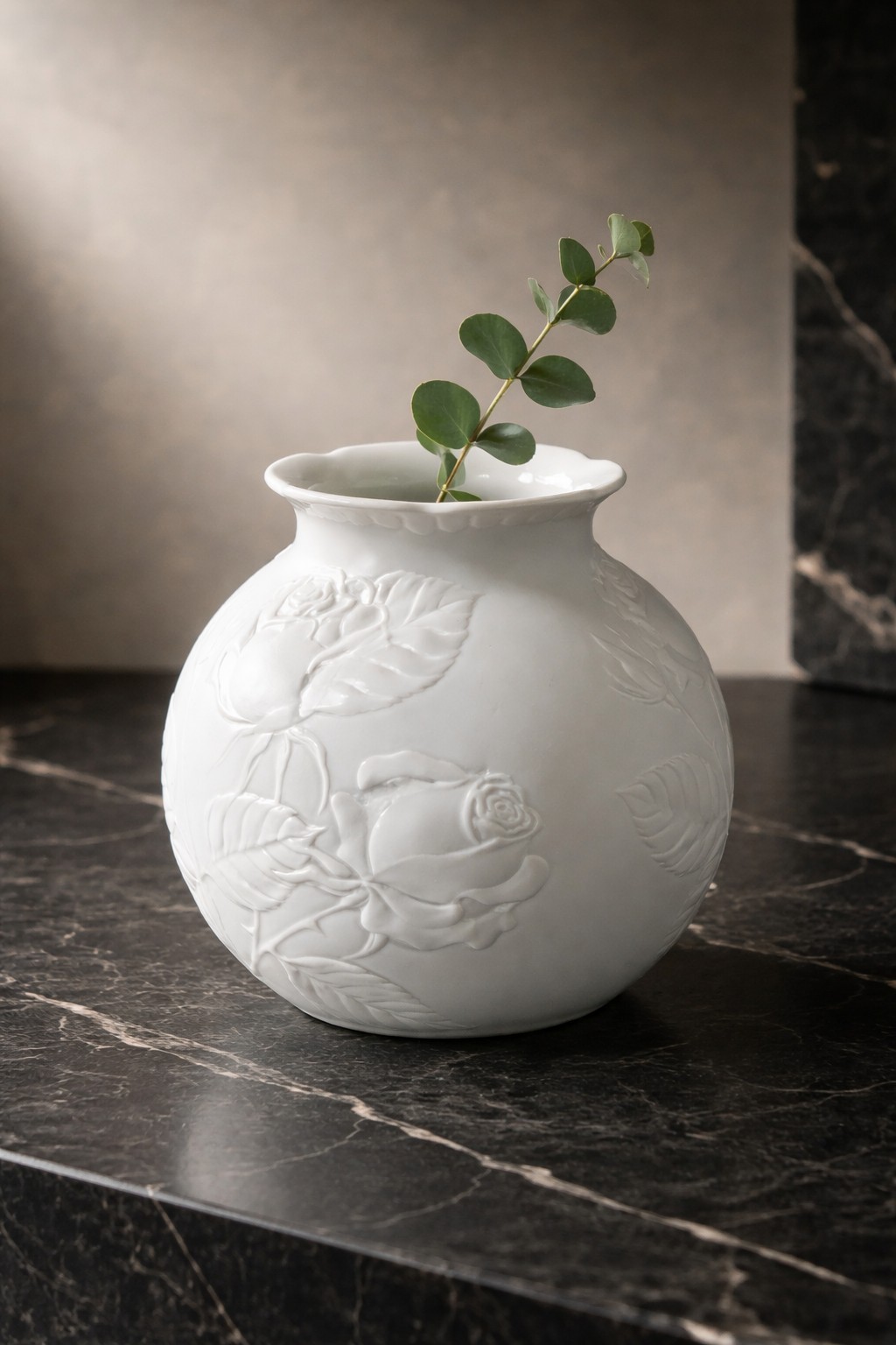 Vintage Manfred Frey White Bisque Kaiser Porcelain Vase - West Germany 5.5 In Vintage Manfred Frey White Bisque Kaiser Porcelain Vase - West Germany 5.5 In
