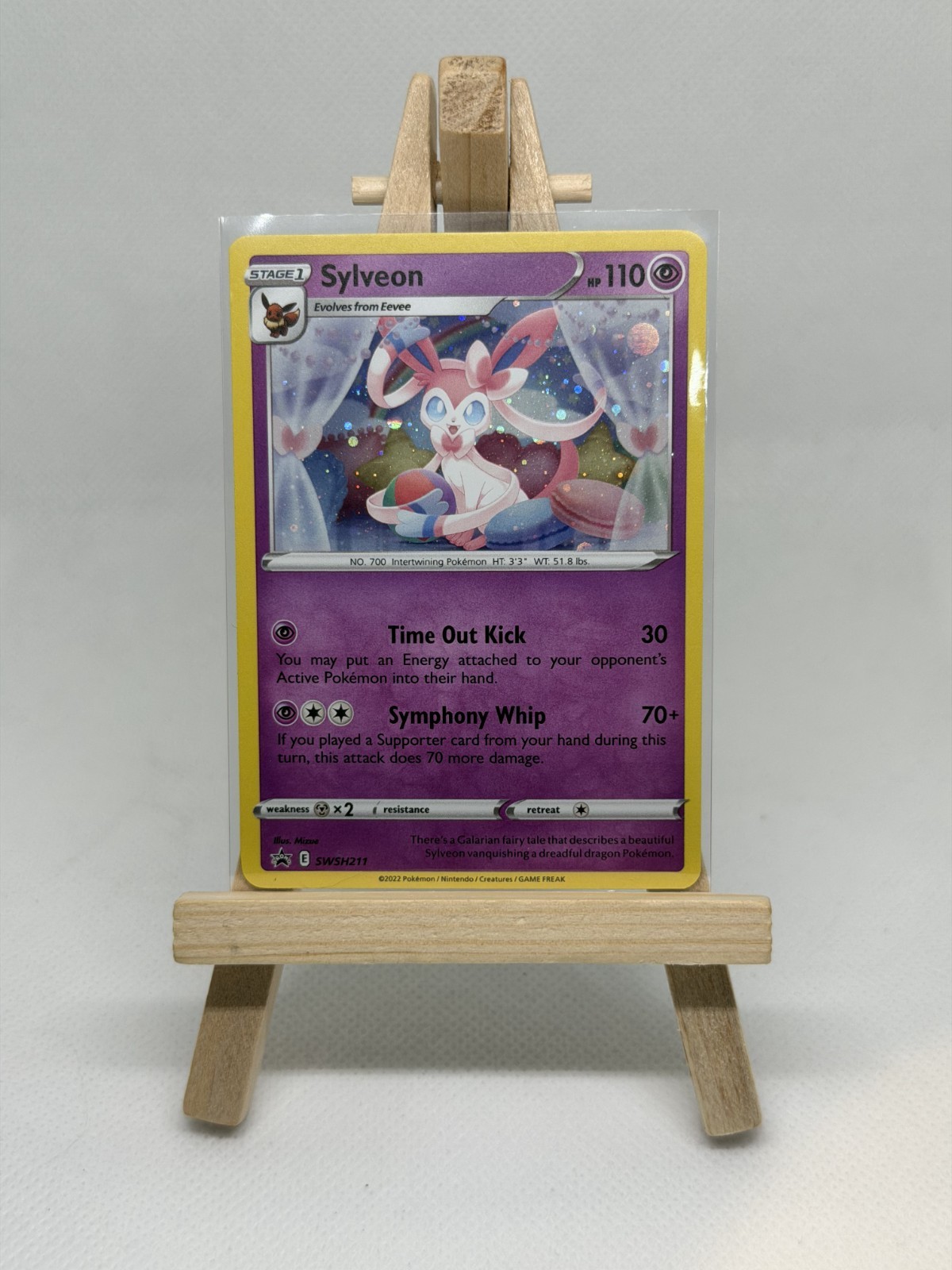Sylveon SWSH211 Pokemon TCG Black Star Promo Cosmo Holo