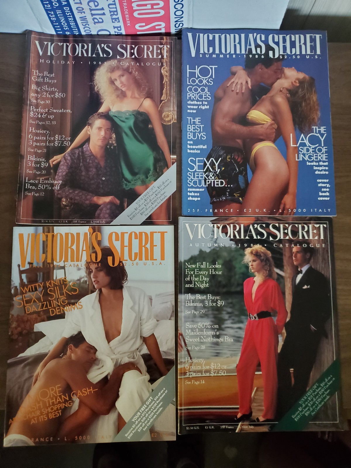1985 to 1986 Victorias Secret Catalog, order forms intact, Choice