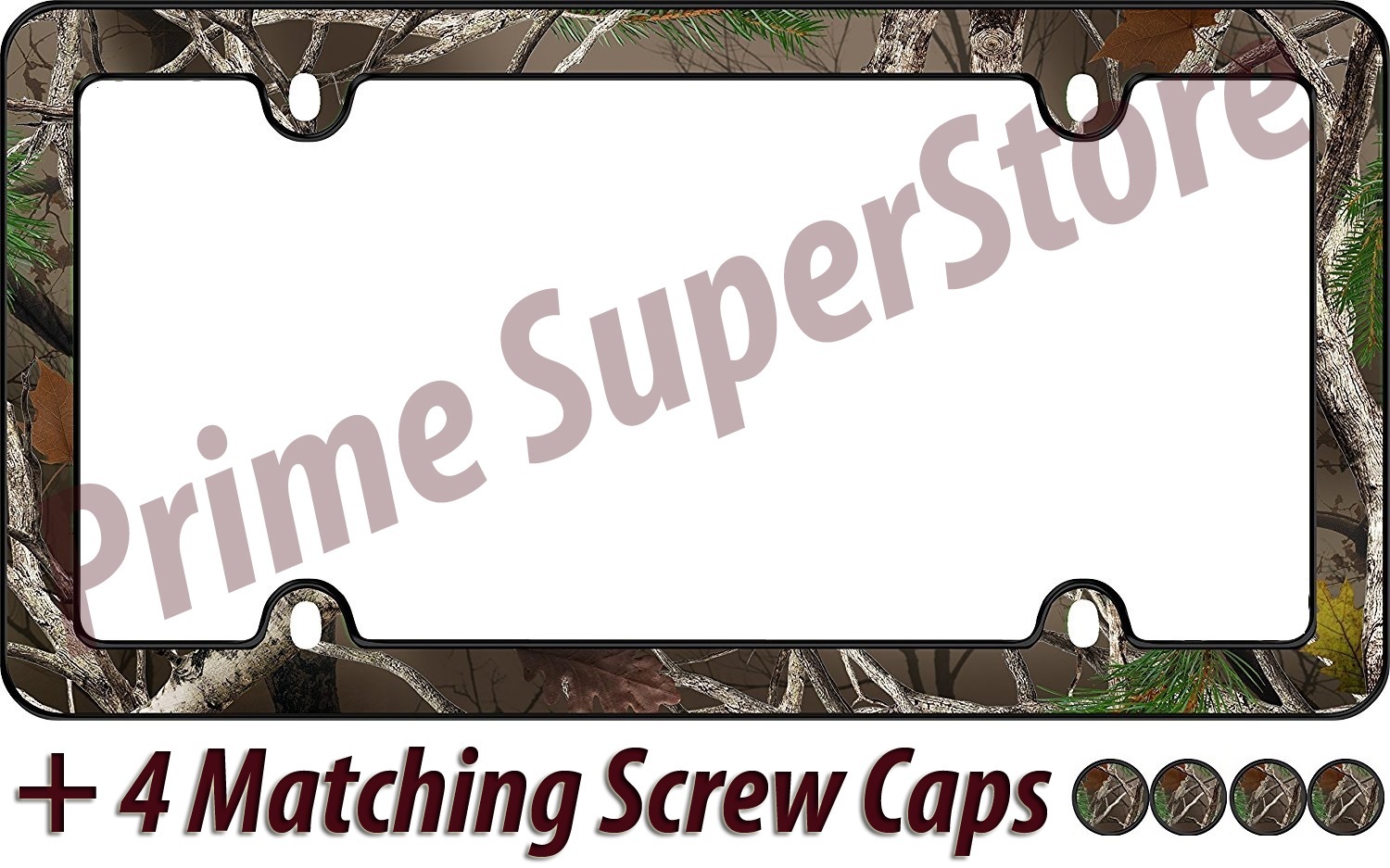 Camouflage Hunting Nature Muddy Water License Plate Frame High Quality Camo Girl