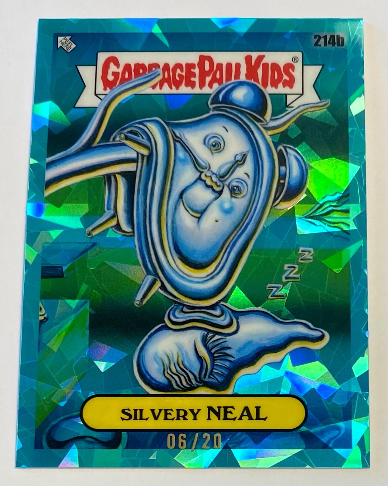 2022 Garbage Pail Sapphire Silvery Neal 214b Aqua #06/20