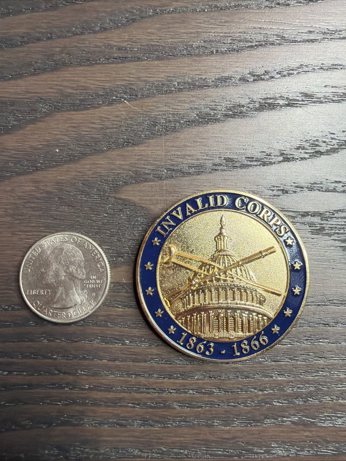 Battle Of Fort Stevens Invalid Corps US Military Challenge Coin
