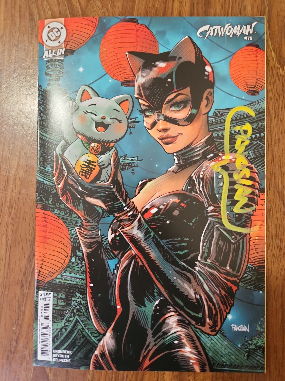 CATWOMAN #79 SIGNED DAN PANOSIAN MINIMAL TRADE DRESS NM DC COMICS CATWOMAN #79 SIGNED DAN PANOSIAN MINIMAL TRADE DRESS NM DC COMICS