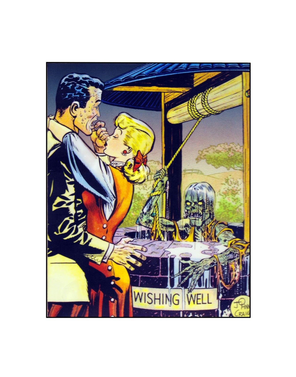 Wishing Well /Golden age EC Vault of Horror Comics Sericel /Johnny Craig