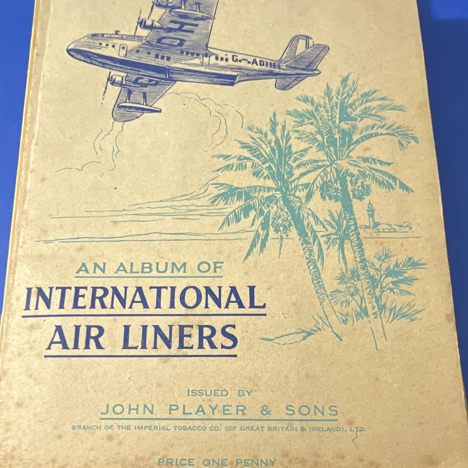 1936 Album of International Air Liners John Player Complete Set of 50