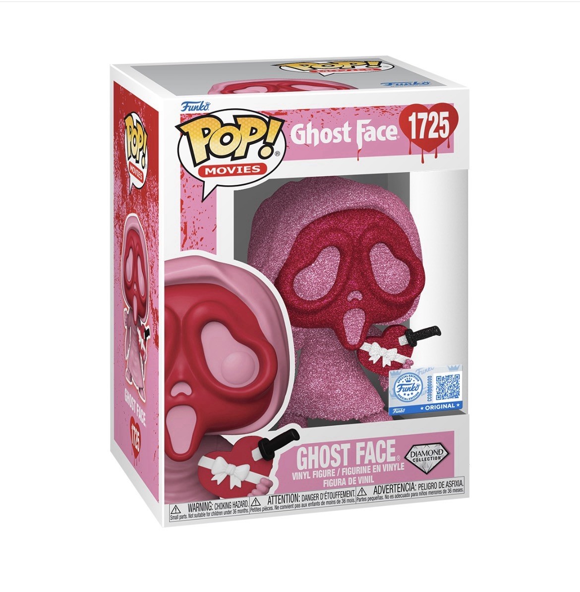 Funko Pop Ghost Face (Valentine) 1725 - Funko Shop (Diamond) + Protector