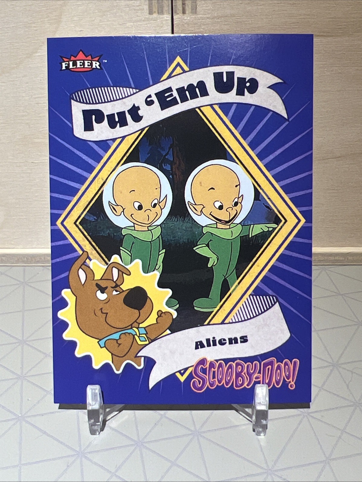 Aliens #20 2025 Upper Deck Fleer Scooby Doo Put Em Up Sticker Card