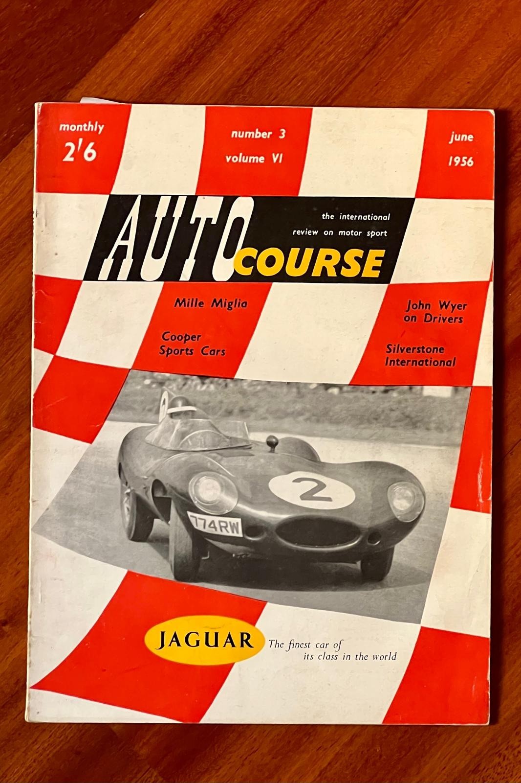 AUTOCOURSE June 1956 Car Racing Motorsport Magazine Vol 6 No 3