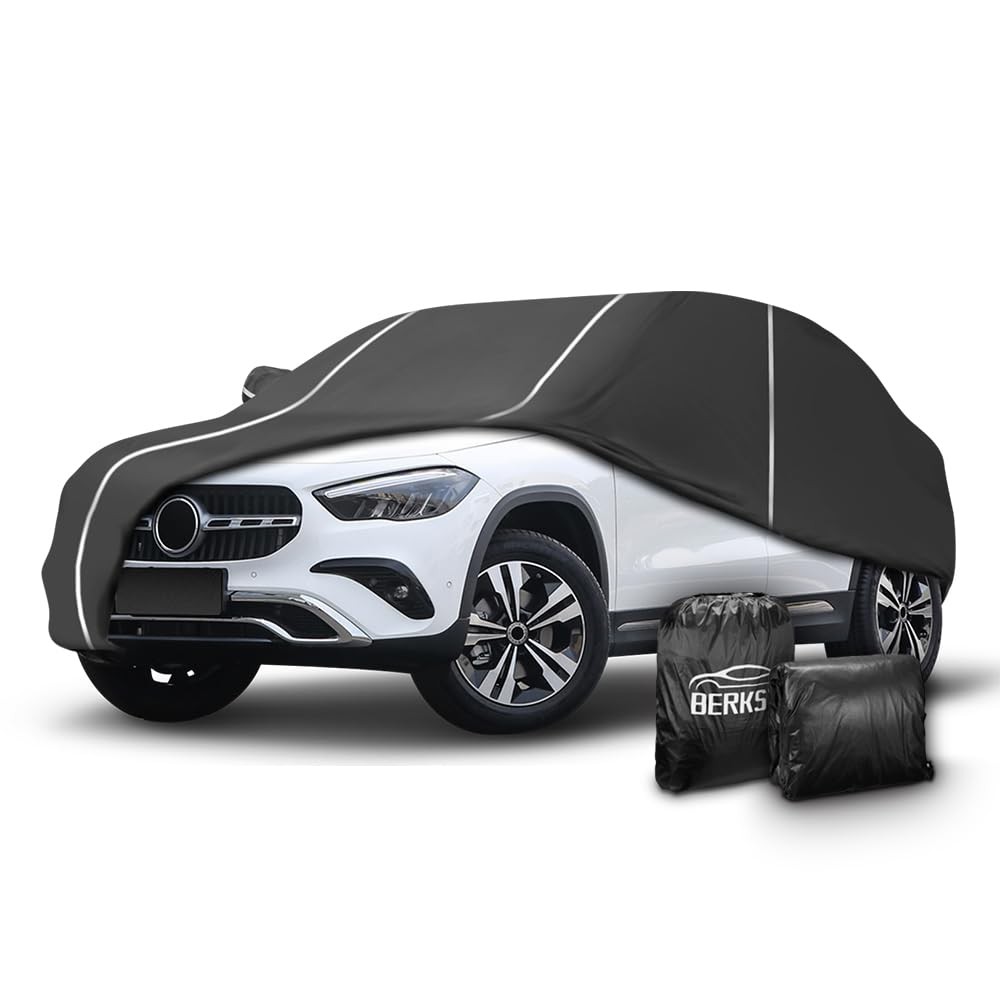 Fluorescent Strip Design 6 Layers Waterproof Car Cover Compatible for Mercedes Fluorescent Strip Design 6 Layers Waterproof Car Cover Compatible for Mercedes