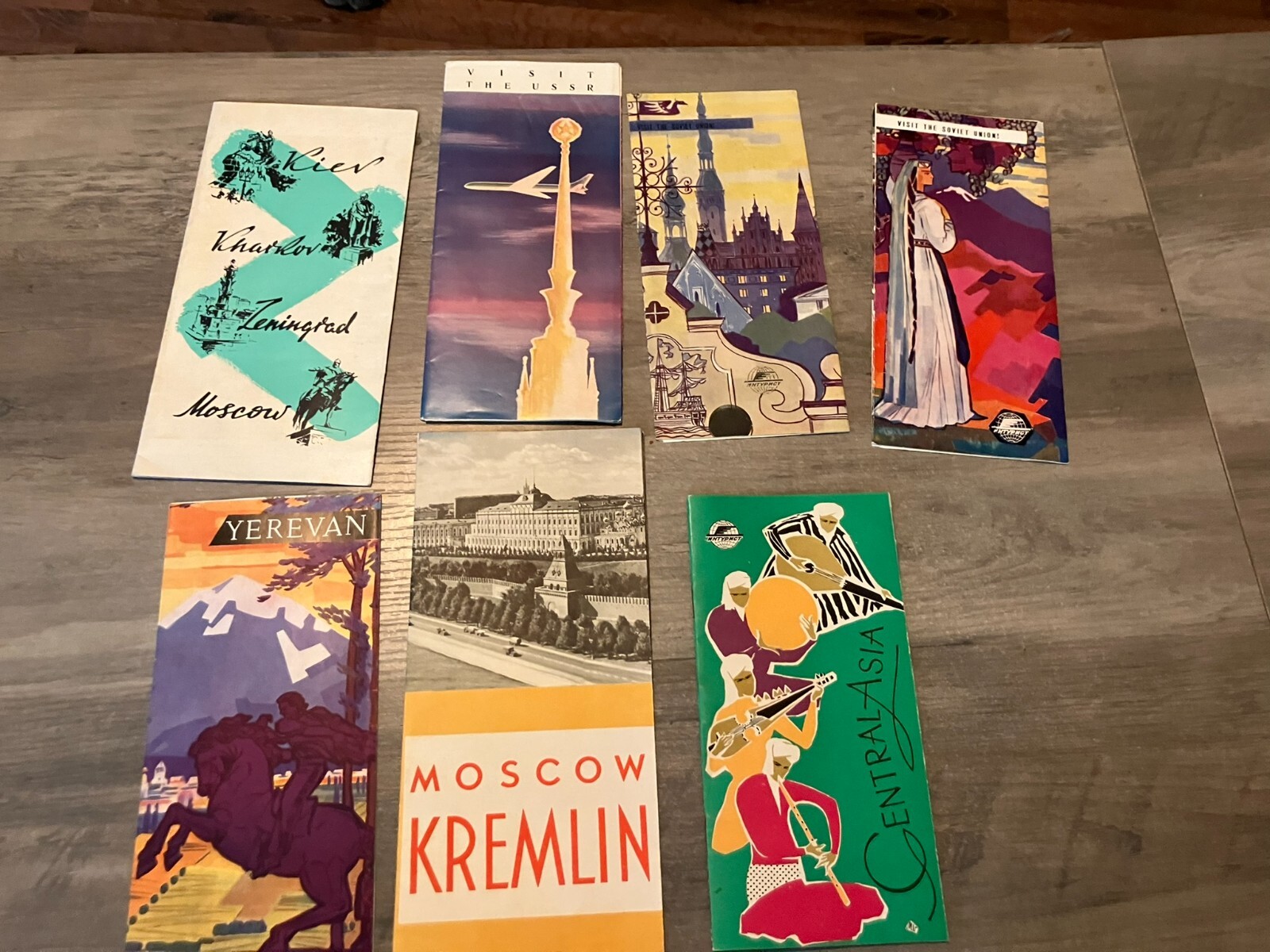 Vintage 1960s USSR Travel Brochures Ukraine Moscow Kiev Vintage 1960s USSR Travel Brochures Ukraine Moscow Kiev