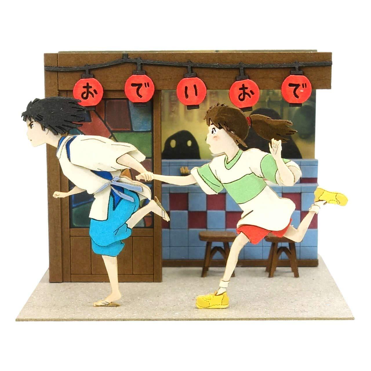 Sankei Studio Ghibli Mini Spirited Away Running Haku Chihiro Paper Craft Sankei Studio Ghibli Mini Spirited Away Running Haku Chihiro Paper Craft