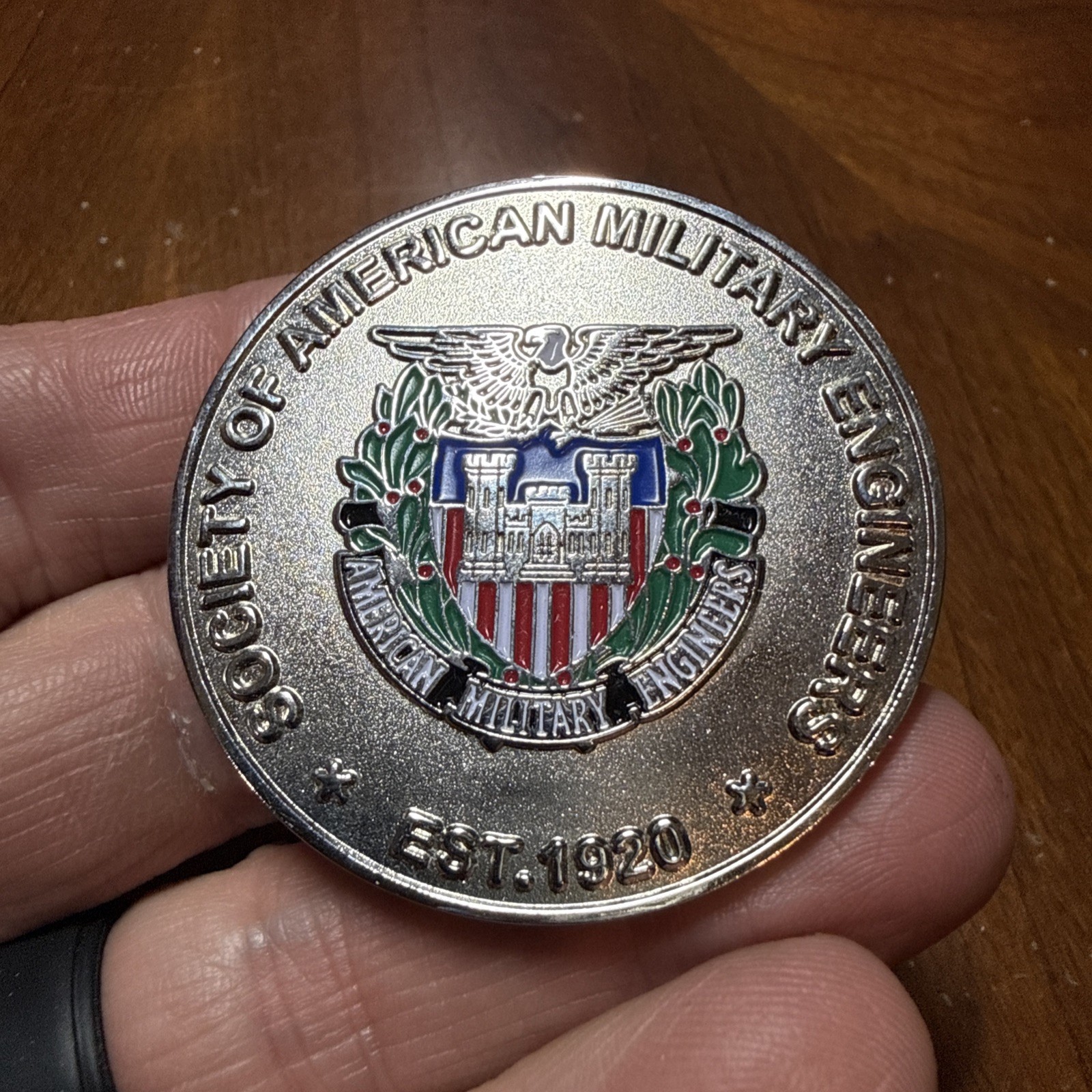 Society Of American Military Engineers Rocky Mountain Region Challenge Coin