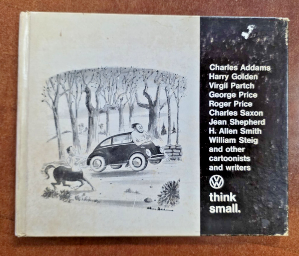 1967 Volkswagen Promotional Hardback Cartoon Book - Think Small - VW Beetle