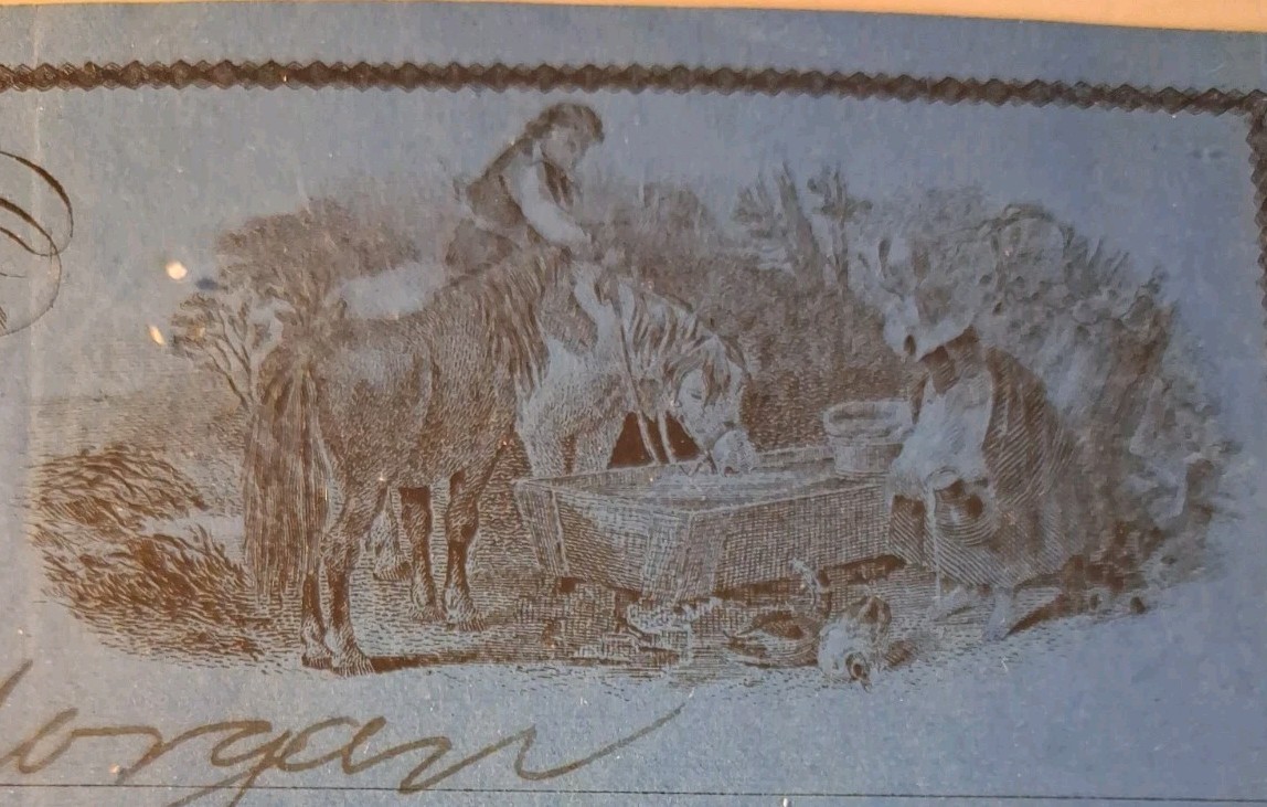 SLING'S 🪙RARE 1883 Addison Goodell Real Estate & Farm Loans Loda, IL Bank Check