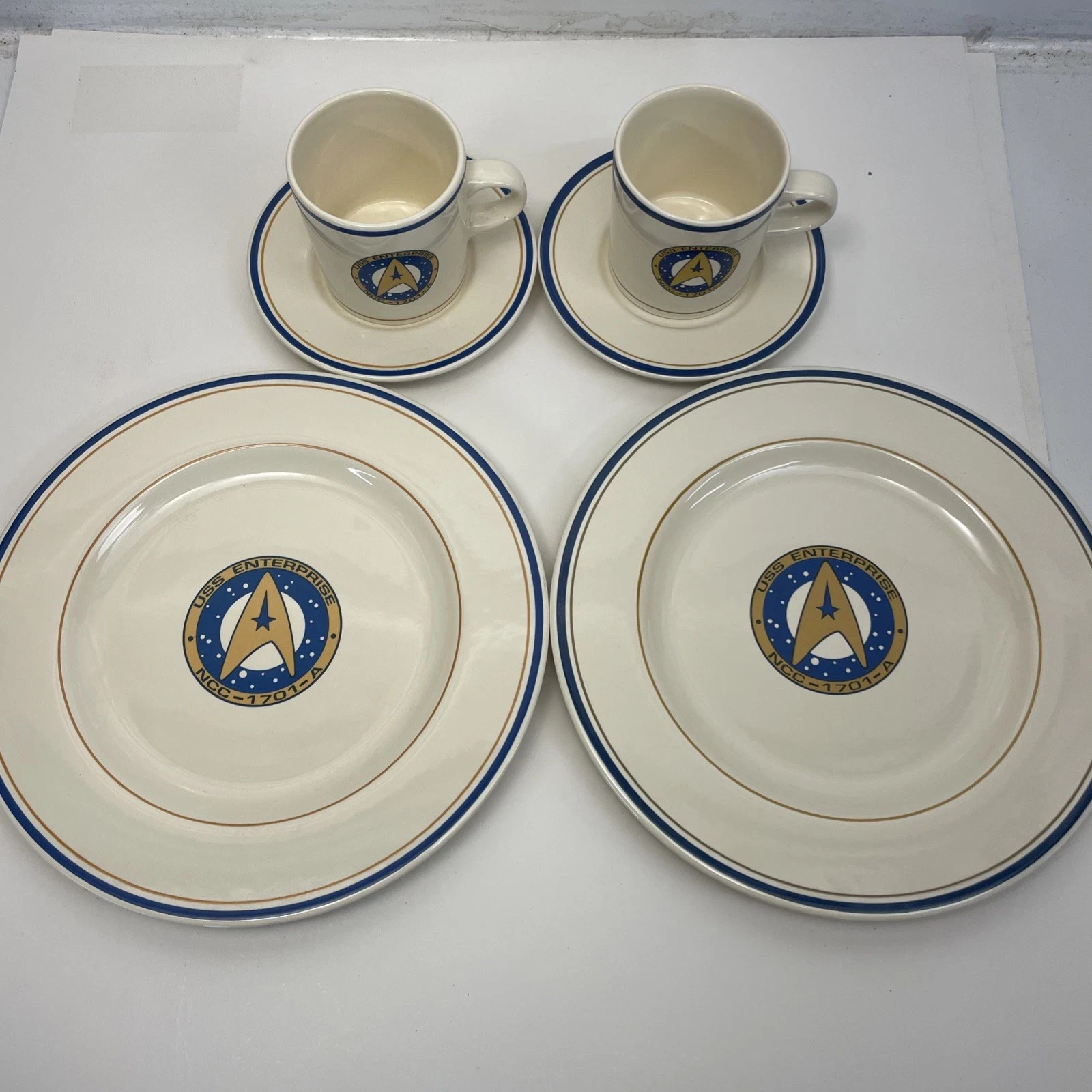2 Pfaltzgraff Star Trek VI The Undiscovered Country 3-Piece Buffet Set 53-800