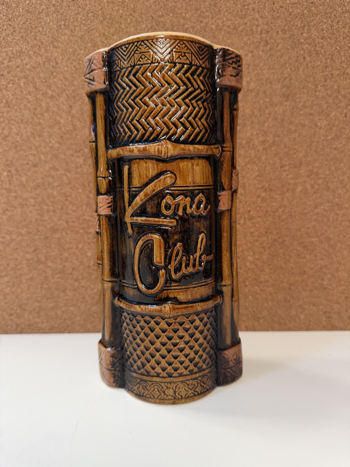 CRAZY AL KONA CLUB MUG IN BLACK/BROWN GLAZE L.E