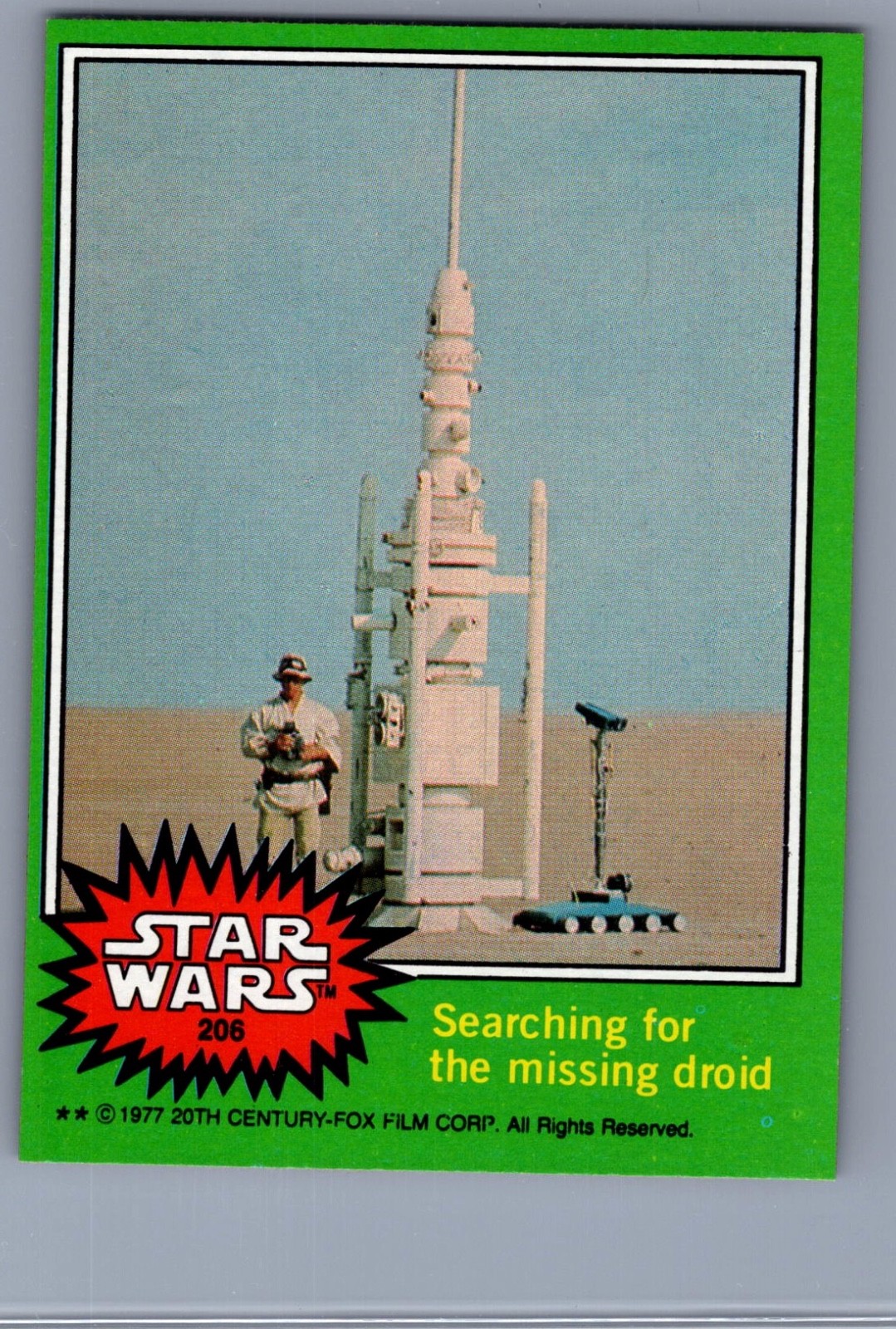 Searching for the Missing Droid - 1977 Topps Star Wars #206 HIGH GRADE NM-MT