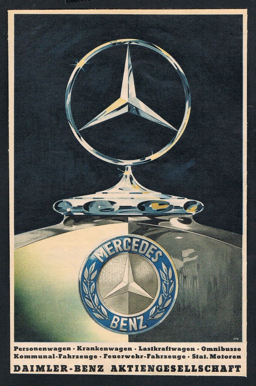 Mercedes Benz Cool Repro Print Poster 13x19 Mercedes Benz Cool Repro Print Poster 13x19
