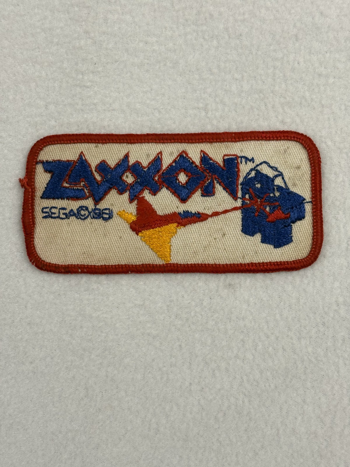 VINTAGE 1981 SEGA ZAXXON EMBROIDERED VIDEO GAME ARCADE PATCH 80'S SPACECRAFT VINTAGE 1981 SEGA ZAXXON EMBROIDERED VIDEO GAME ARCADE PATCH 80'S SPACECRAFT